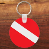 Dive Flag Sleutelhanger (Voorkant)