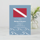 Dive Flag Uitnodiging (Staand voorkant)