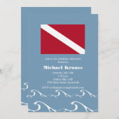 Dive Flag Uitnodiging (Voorkant / Achterkant)