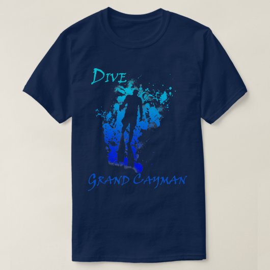 Dive Grand Cayman West Indies Vacation Diving T-shirt (Design voorkant)