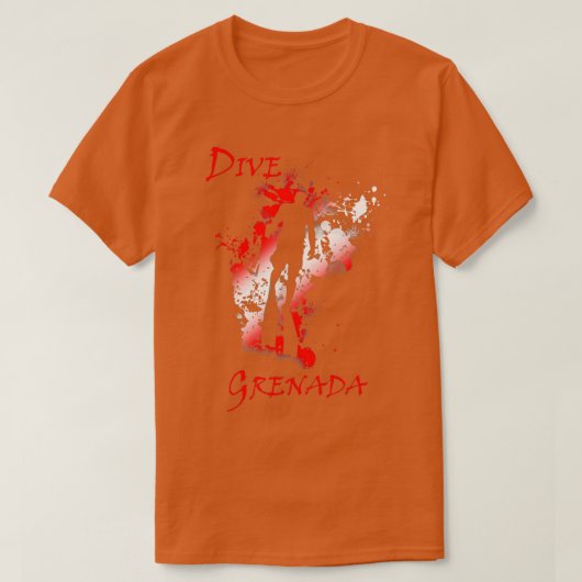 Dive Grenada West Indies Vacation Diving T-shirt (Design voorkant)