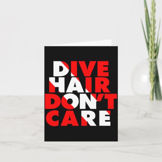 Dive Hair Don't Care  Kaart (Voorkant)
