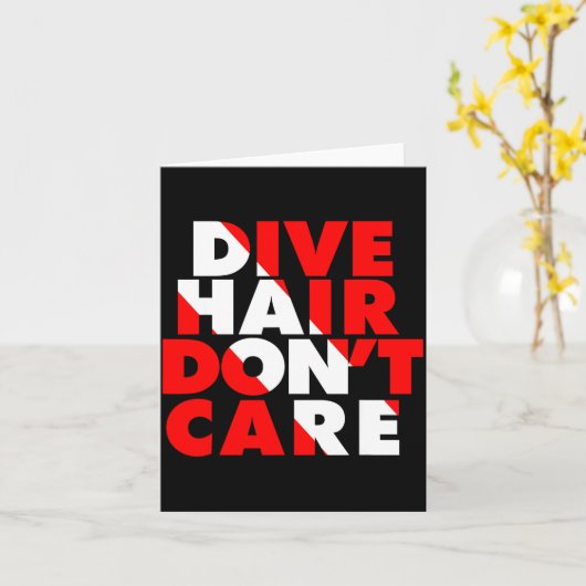 Dive Hair Don't Care  Kaart (Gele Bloem)