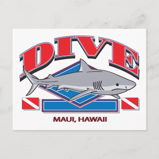 Dive Hawaii Briefkaart (Voorkant)
