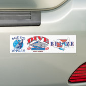 Dive Hawaii Bumpersticker (Op auto)