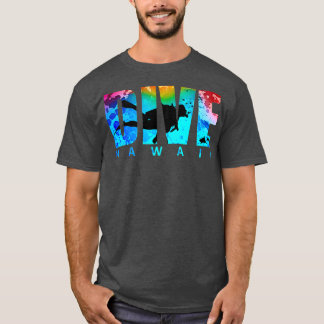 DIVE HAWAII Sharks Sunset Scuba Diving Snorkeling T-shirt