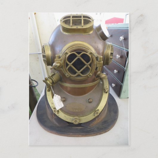 Dive Helmet Briefkaart (Voorkant)