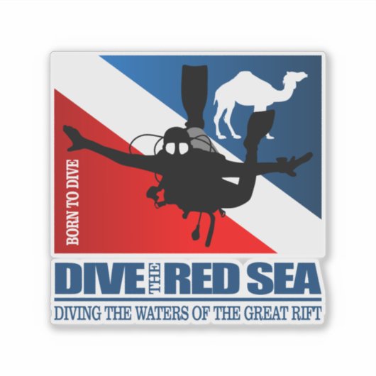 Dive het Rode Zee DF2 Sticker (Voorkant)