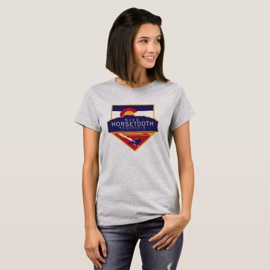 Dive Horsetooth Reservoir T-shirt (Voorkant volledig)