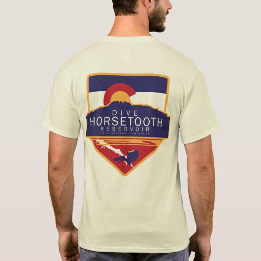 Dive Horsetooth Reservoir T-shirt (Achterkant)