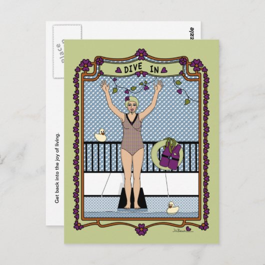 Dive In_A_ Briefkaart (Voorkant / Achterkant)