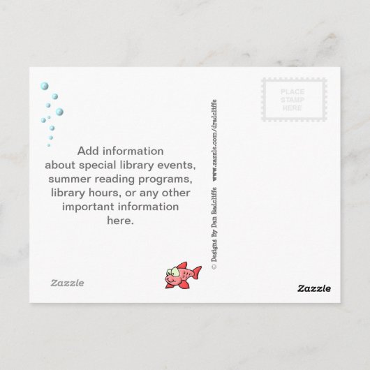 Dive in a Good Book Briefkaart (Achterkant)