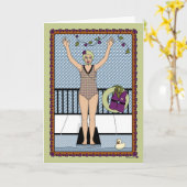 Dive In_A_Greeting Kaart (Gele Bloem)