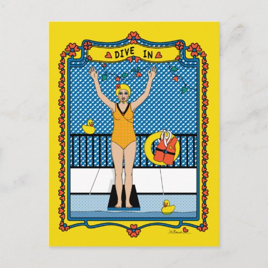 Dive In_B_ Briefkaart (Voorkant)