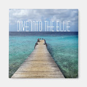 Dive in Blue Magneet (Voorkant)