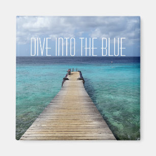 Dive in Blue Magneet