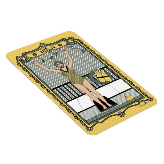 Dive In_C_4x6 koelkast Magnet Magneet (Rechterzijde)