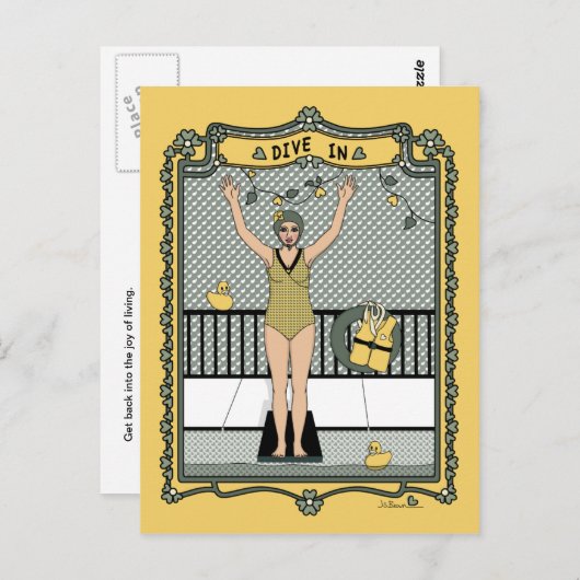 Dive In_C_ Briefkaart (Voorkant / Achterkant)