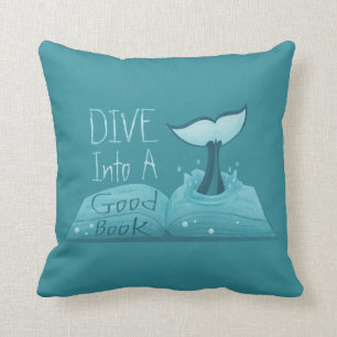 Dive in een Good Book Kussen