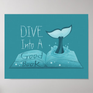 Dive in een Good Book Poster