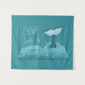 Dive in een Good Book Wandkleed (Voorkant (horizontaal))