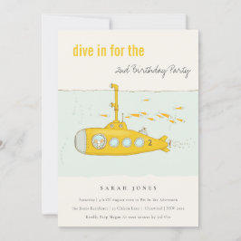 Dive in onderzeese onderzeese geel elke dag van de kaart