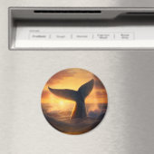 Dive in Sunset: Duving Whale Magnet (Insitu (Vaatwasser))