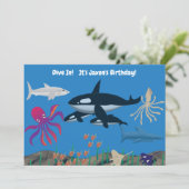 Dive In, We'll have a FIN-tastic time Kaart (Staand voorkant)