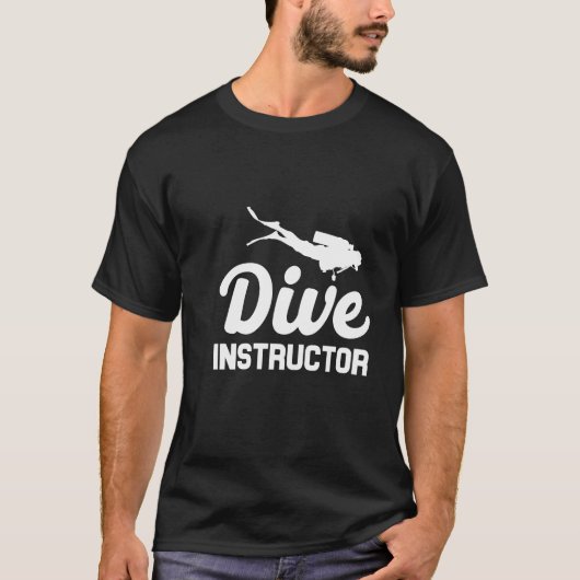 Dive instructeur grappige meme t shirt (Voorkant)