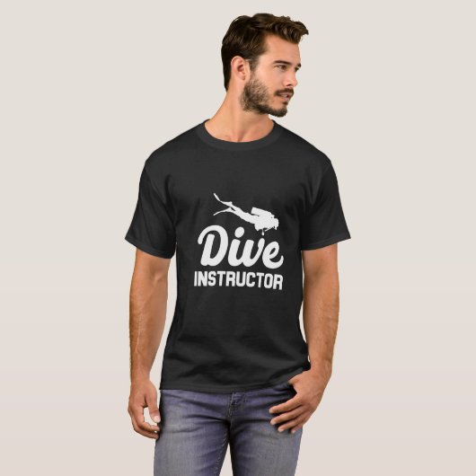 Dive instructeur grappige meme t shirt (Voorkant volledig)