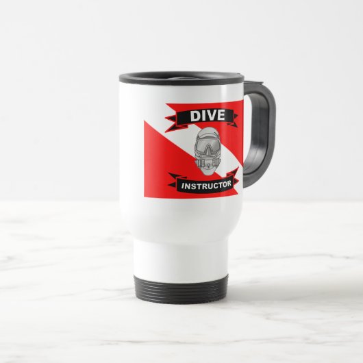 Dive Instructor Travel Mug 2 Reisbeker (Voorkant rechts)