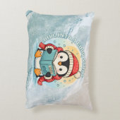 Dive Into A Good Story Reading Penguin Pillow Accent Kussen (Achterkant (Verticaal))