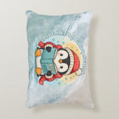 Dive Into A Good Story Reading Penguin Pillow Accent Kussen (Voorkant(Verticaal))