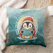 Dive Into A Good Story Reading Penguin Pillow Kussen (Deken)