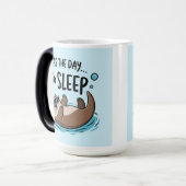 "Dive into Relaxation with Seas the Day Magische Mok (Voorkant links)