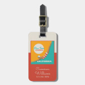Dive Into Sunshine | California Bagagelabel (Voorkant verticaal)