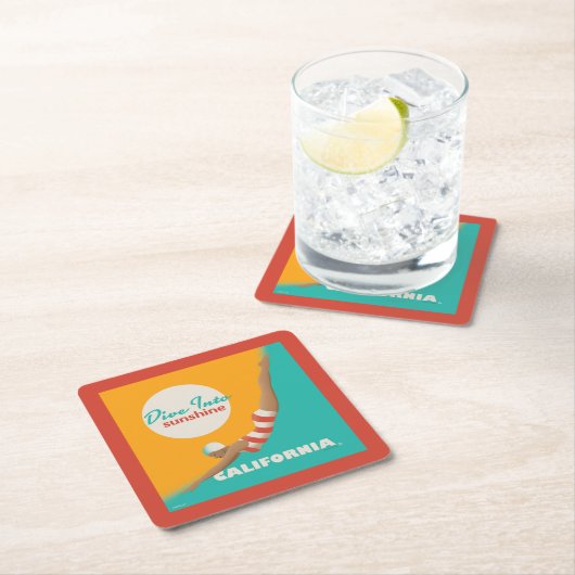 Dive Into Sunshine | California Kartonnen Onderzetters (Insitu)