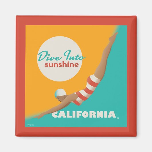 Dive Into Sunshine | California Magneet (Voorkant)