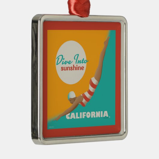 Dive Into Sunshine | California Metalen Ornament (Rechts)