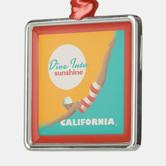 Dive Into Sunshine | California Metalen Ornament (Links)