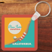 Dive Into Sunshine | California Sleutelhanger (Achterkant)