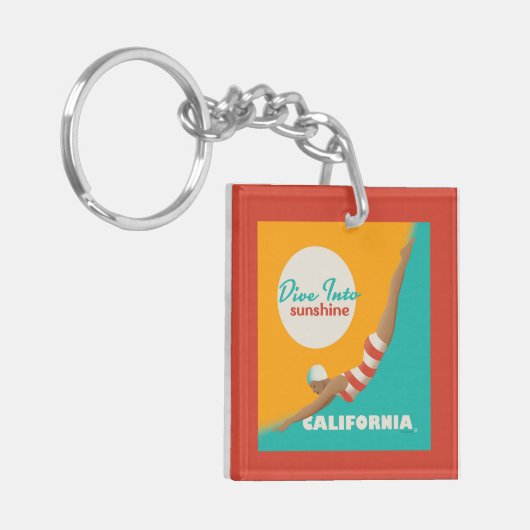 Dive Into Sunshine | California Sleutelhanger (Voorkant Links)