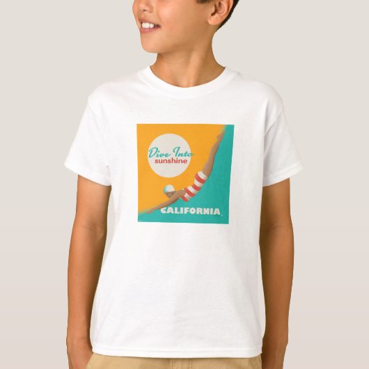 Dive Into Sunshine | California T-shirt (Voorkant)