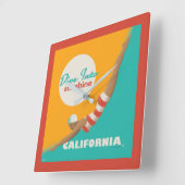 Dive Into Sunshine | California Vierkante Klok (Hoek)