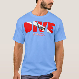 DIVE Jamaica SCUBA duikersnorkeling T-shirt