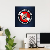 Dive Key West Poster (Thuiskantoor)