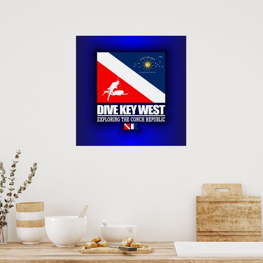 Dive Key West Poster (Keuken)