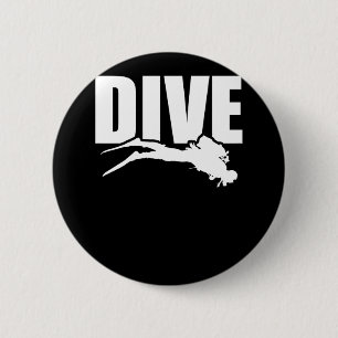 Dive Love Scuba Diving Explorer Ronde Button 5,7 Cm