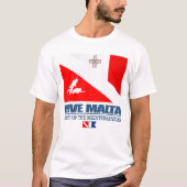 Dive Malta (sq) T-shirt (Voorkant)
