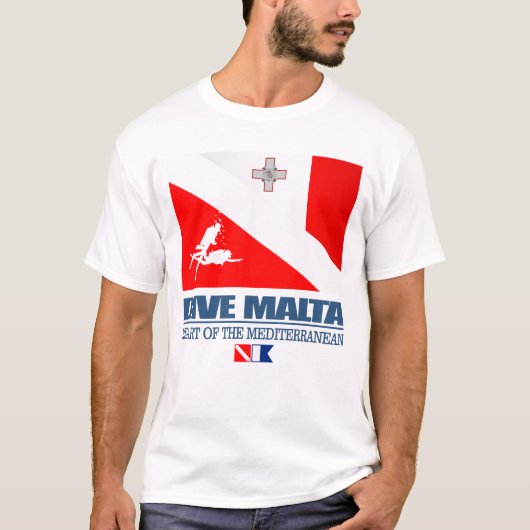 Dive Malta (sq) T-shirt (Voorkant)
